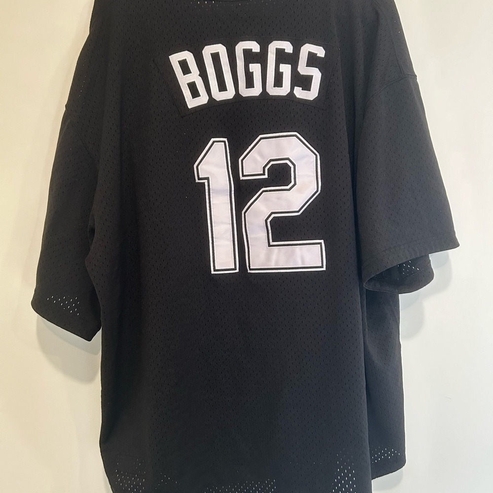 Authentic Vintage Black Tampa Bay Devil Rays Wade Boggs Baseball Jersey XL - Picture 4 of 5